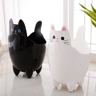 Meowbin Cat Trash Can Trash Cans & Wastebaskets KittyNook Cat Company
